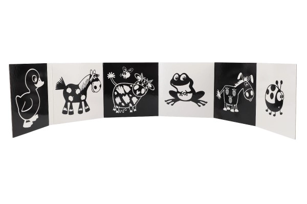 Petit livre contrasté Animaux de la cour 15,5x15cm 0m+
