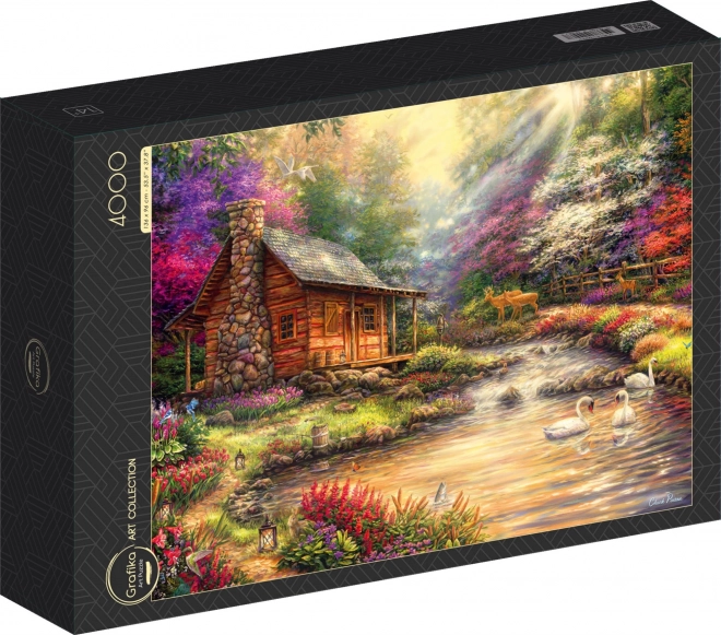 Puzzle Grafika refuge au bord du ruisseau 4000 pièces
