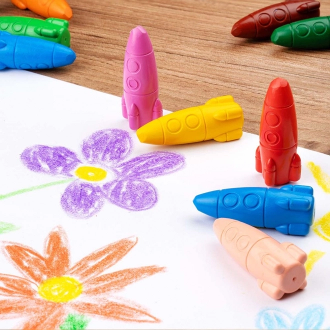 Rakety - crayons de cire 12 couleurs
