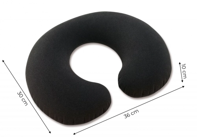 Oreiller de voyage gonflable - noir