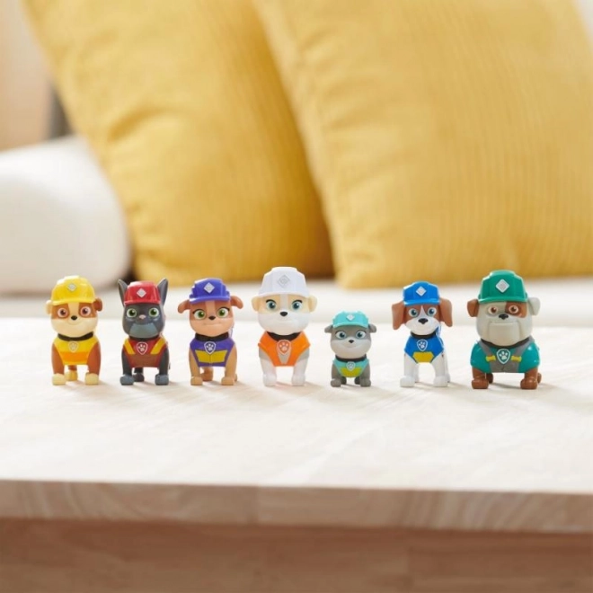 Figurines Pat' Patrouille – Rubble et son équipe, coffret cadeau 7 pièces