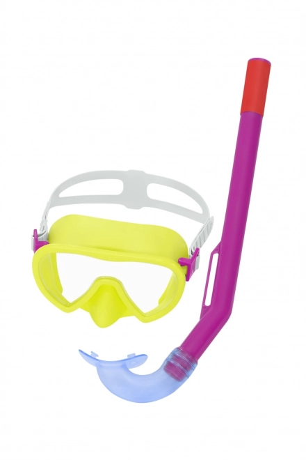 Masque de plongée Bestway avec tuba pour enfants 3+ – Jaune
