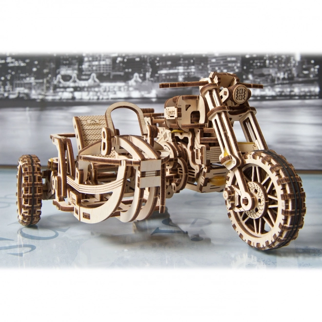 Ugears puzzle 3D Moto avec side-car 380 pièces