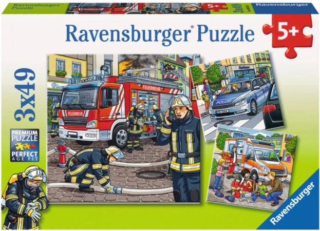 Ravensburger puzzle Secouristes 3×49 pièces