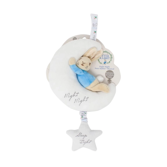 Jouet en peluche Lapin Pierre avec fonction musicale pour la bonne nuit