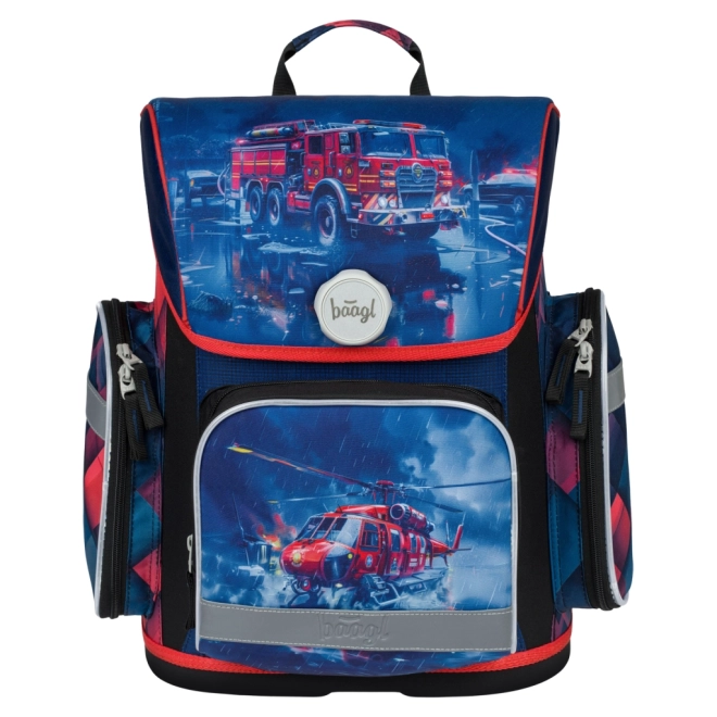 Set scolaire sauveteurs : cartable, trousse et sac