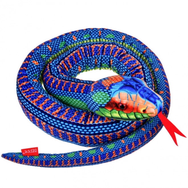 Jouet en peluche réaliste serpent bleu 180cm