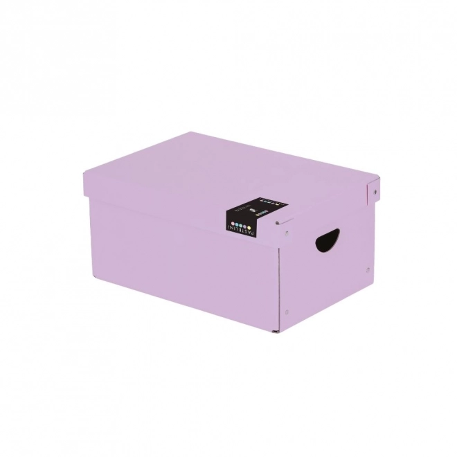 Grande boîte en lamino violet Pastelini