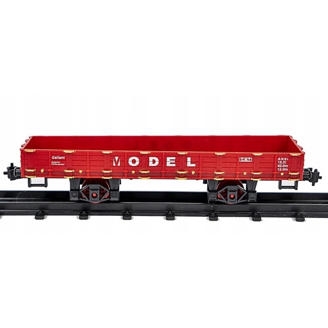 Train électrique classique avec voies et effets lumineux