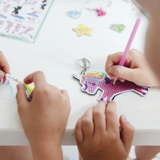 Peinture diamant avec licornes