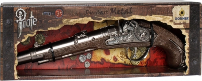 Pistolet pirate en métal Gonhera