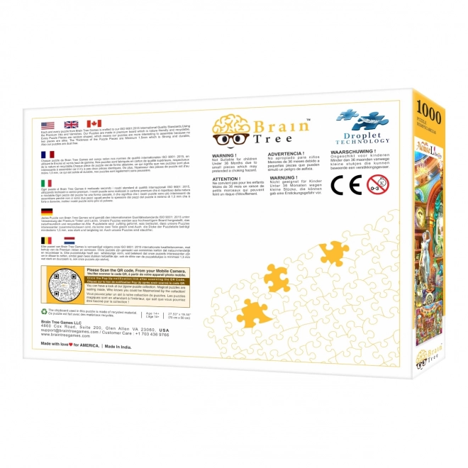Puzzle Brain Tree Bibliothèque à domicile 1000 pièces
