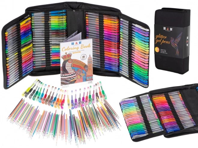 Ensemble de stylos gel colorés avec recharges en plus - 120 pièces