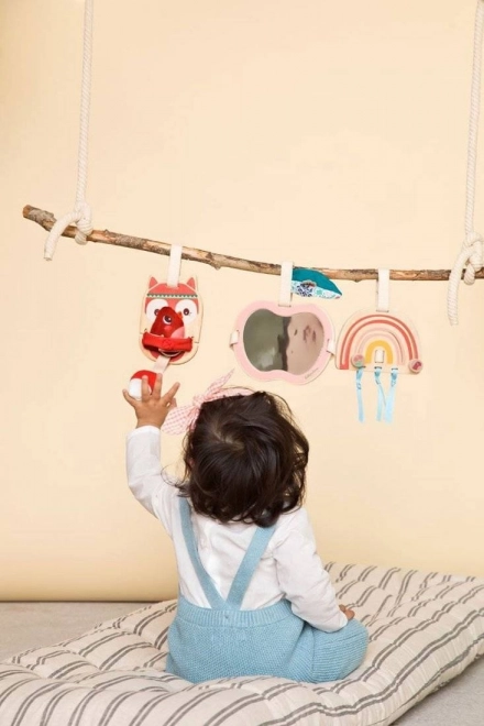 Lilliputiens - Jouets suspendus en bois Renard Alice 9 mois+
