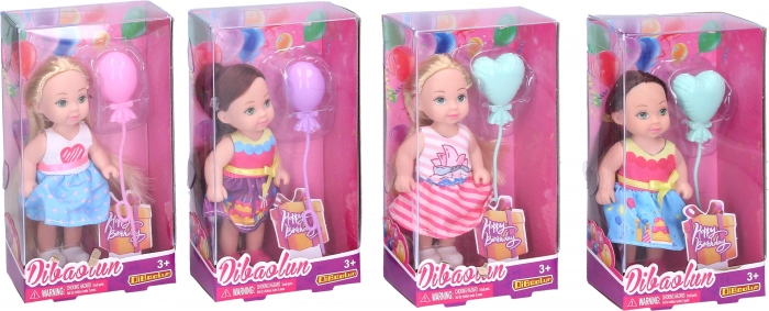 poupée avec ballon 11 cm