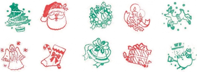 GOKI Tampons auto-encrés avec motif de Noël 1 pièce (mix)