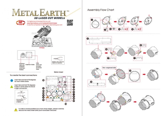 Puzzle 3D METAL EARTH télescope Hubble