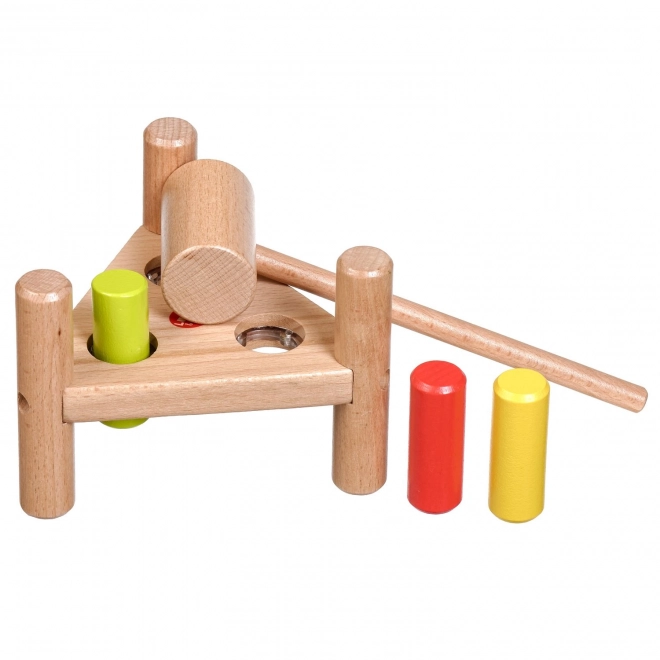 Lucy & Leo Triangle - marteau en bois avec 3 chevilles