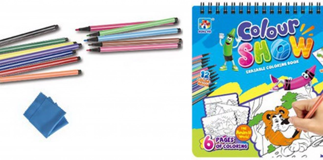 Livres de coloriage effaçables avec 6 images