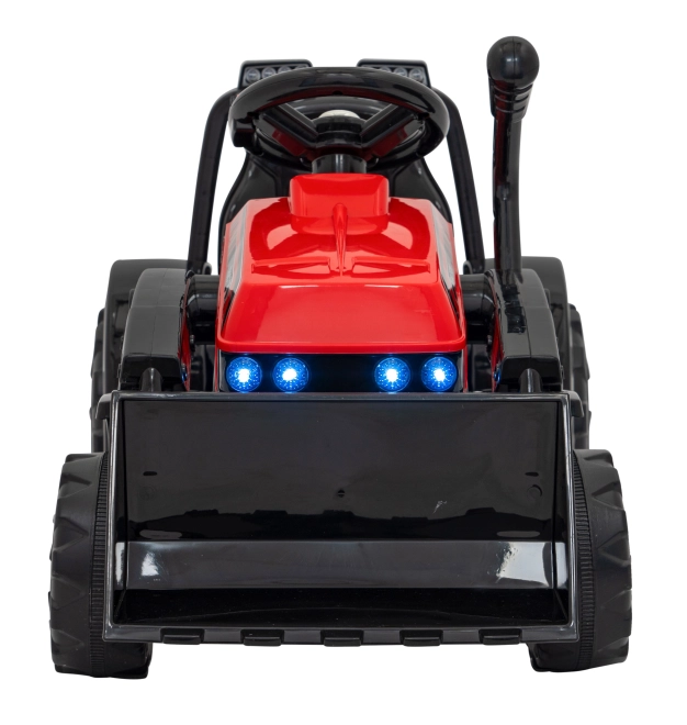 Tracteur électrique pour enfants avec lame – Rouge