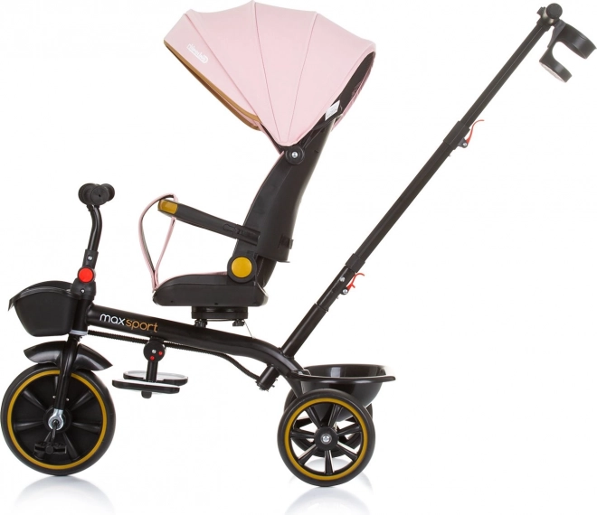 Tricycle avec toit Max Sport 2-en-1 Flamant Rose