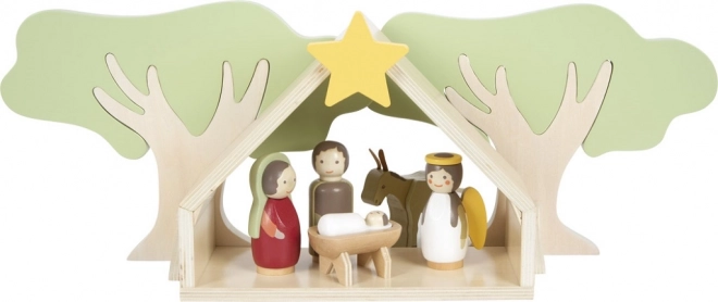 Petite Crèche de Noël en Bois