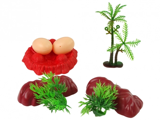 Ensemble de figurines de dinosaures avec accessoires, 15 pcs