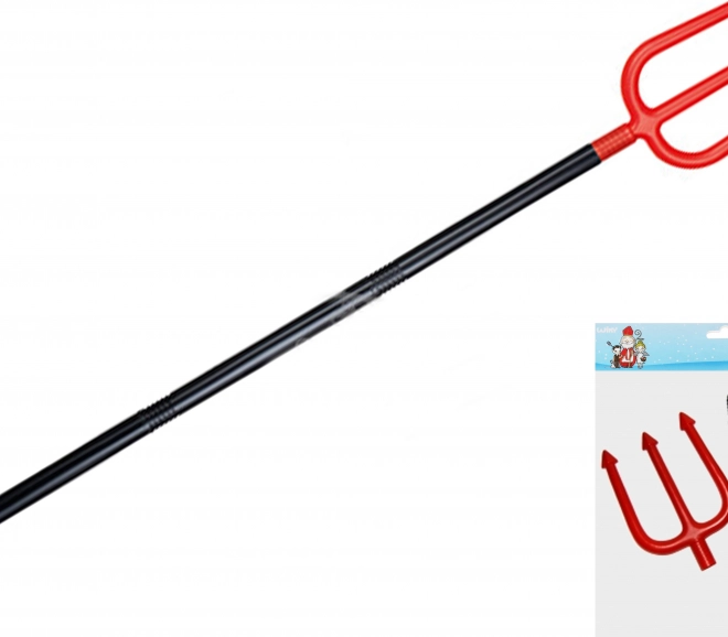 Trident en plastique pliable pour Halloween et la Saint-Nicolas