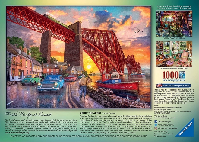 Puzzle 1000 pcs Pont au lever du soleil