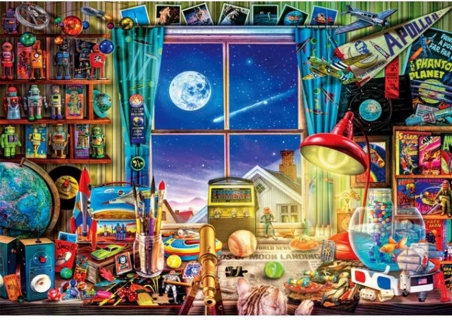 Puzzle Clementoni voyage vers la lune 500 pièces