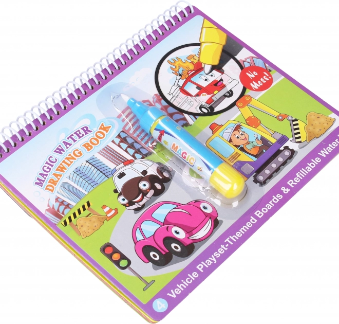 Coloriage à l'eau voiture avec stylo