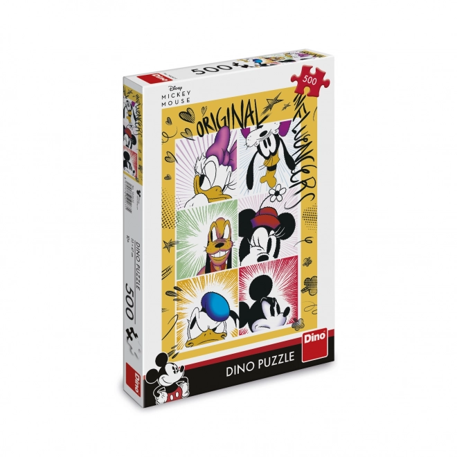 Puzzle Mickey et ses amis 47x33cm 500 pièces dans une boîte 33,5x23x3,5cm
