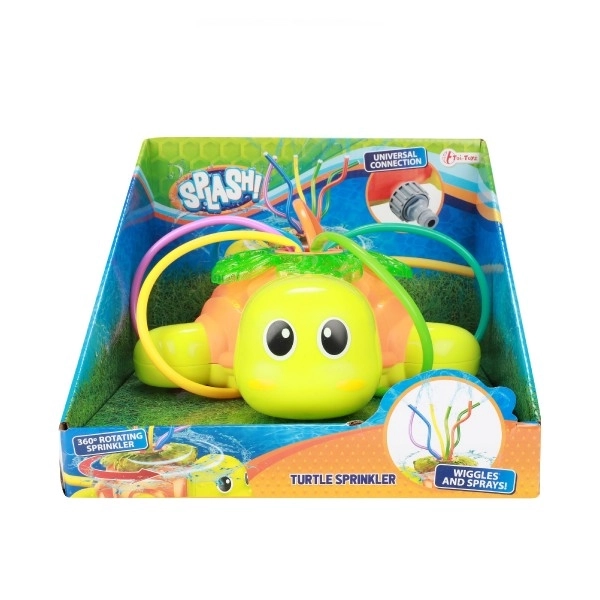 Tortue pulvérisateur d'eau en plastique pour jardin 20x10cm dans une boîte 25x19x24cm