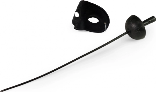 Ensemble de déguisement avec masque noir et rapière