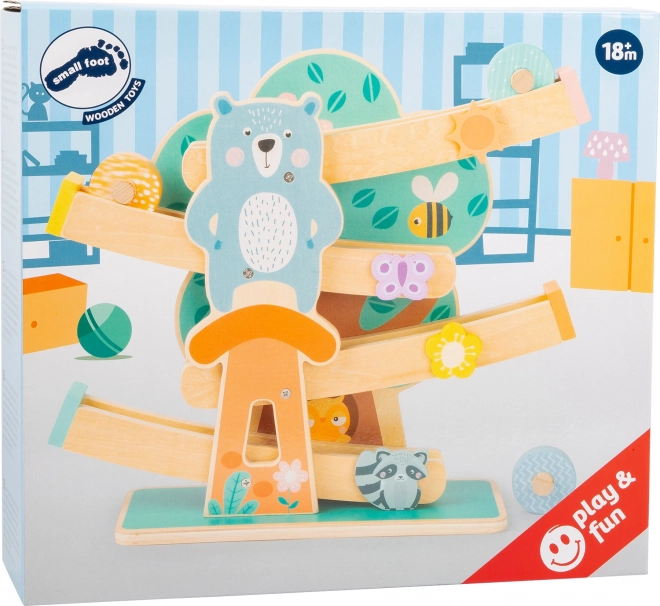 Petite piste en bois Small Foot dans des couleurs pastel