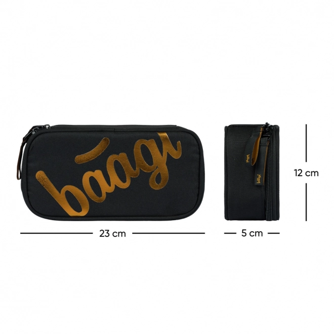 BAAGL Trousse etue Métallique Bronze