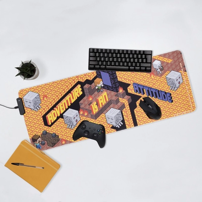 Tapis de souris lumineux Minecraft