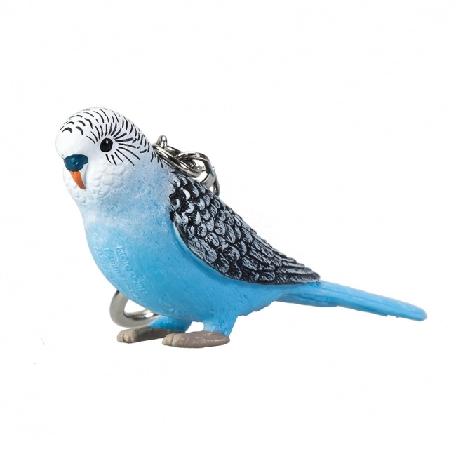 Porte-clés Mojo perruche bleue
