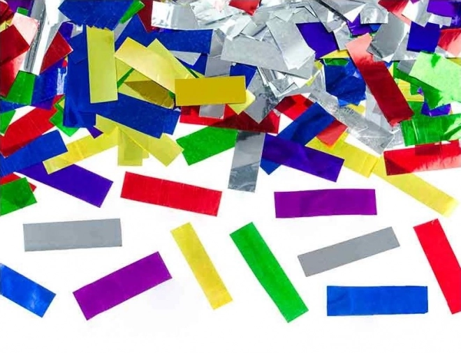 Confettis métalliques fête 40 cm mix