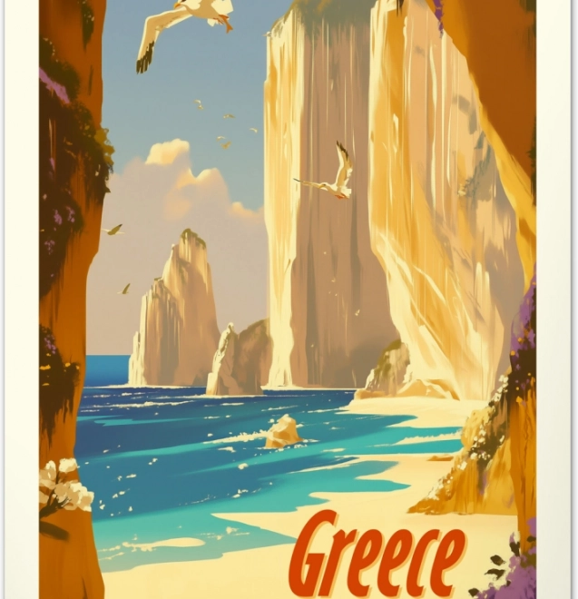 Calendrier mural Vintage affiches Paradis tropicaux 2026