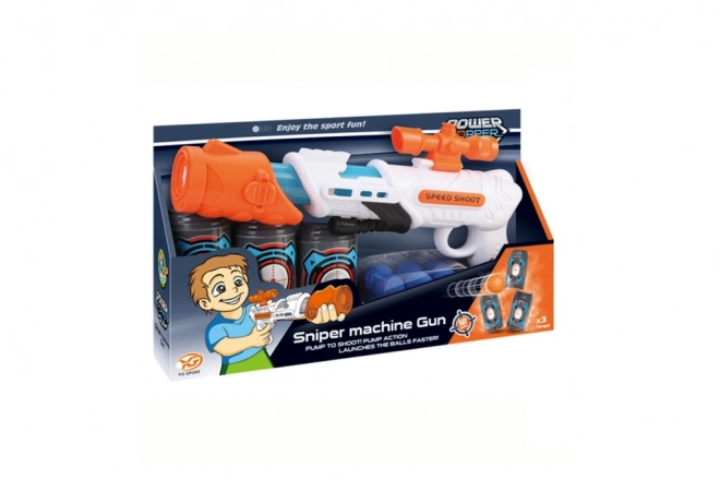 Pistolet à balles en mousse 34 cm