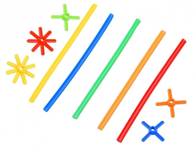 Jeu de construction créatif tubes et bâtonnets