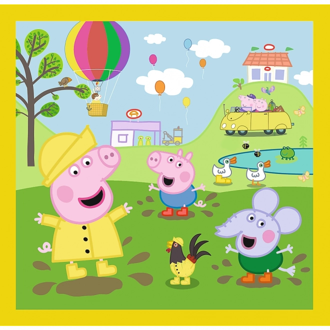Puzzle 3v1 - Petit Cochon Peppa
