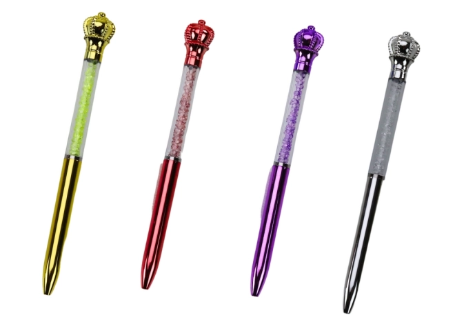 Stylo à bille avec couronne Diamonds Recharge Bleu 0,7 mm Mix
