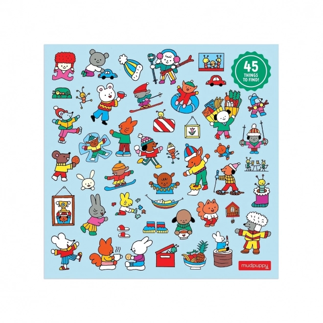Mudpuppy Puzzle Chalet d'hiver 500 pièces
