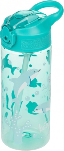 Bouteille Tritan avec paille, monde océan, 500 ml