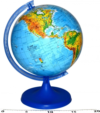 Globe géographique 16 cm