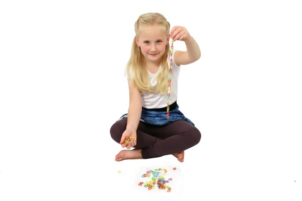 Céčka colorés 150 pcs en plastique dans un sac