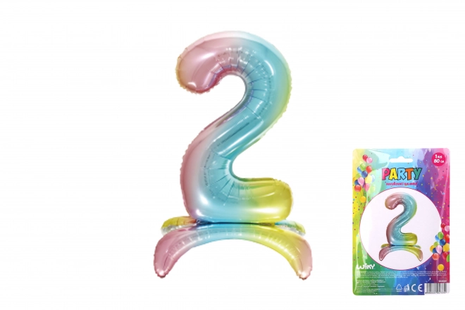 Ballon arc-en-ciel gonflable - numéro 2