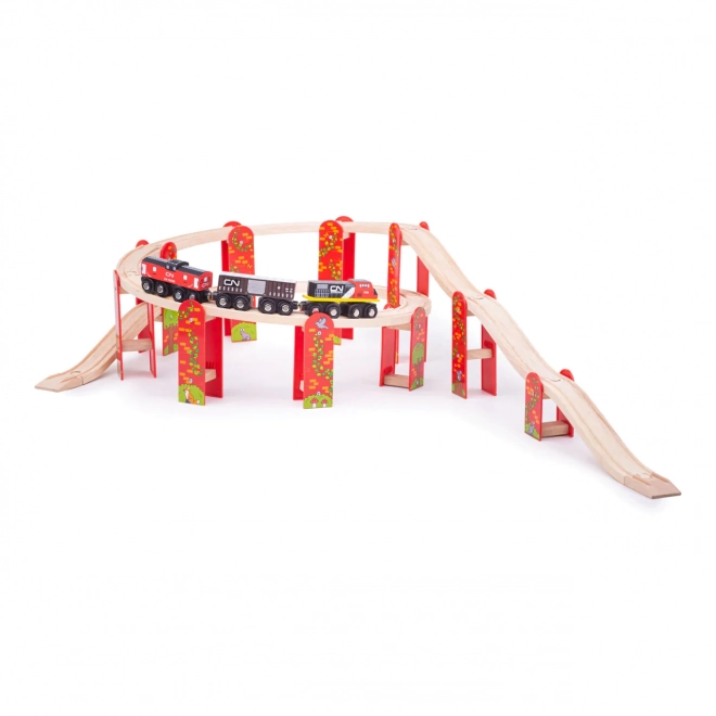 Set de rails Bigjigs Rail multi-étages